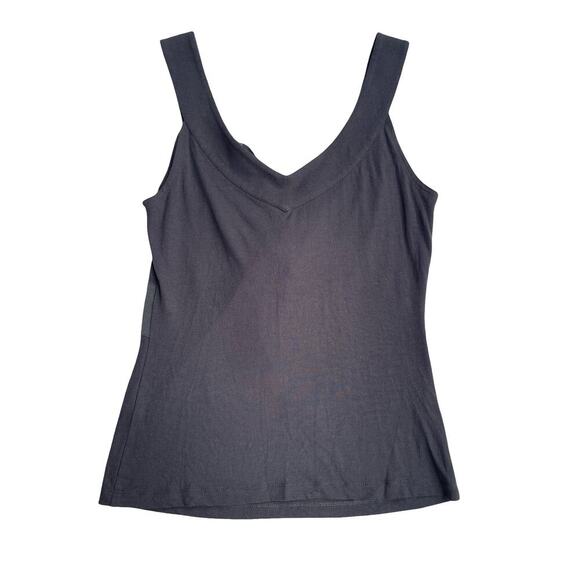 Fenn Wright Manson Black Sleeveless Top with Satin Tie Front Bow - Size XS / S - Picture 3 of 8